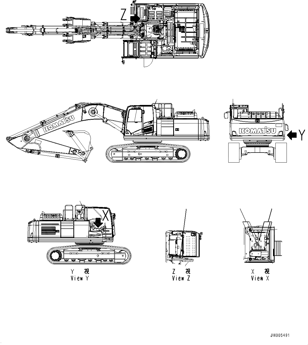 Схема запчастей Komatsu PC360LC-10 - ПРЕДУПРЕЖДАЮЩ. МАРКИРОВКАS, АККУМУЛЯТОР, АККУМУЛЯТОР (№7-) ПРЕДУПРЕЖДАЮЩ. МАРКИРОВКАS, АККУМУЛЯТОР, АНГЛ., США И PUERTO RICO