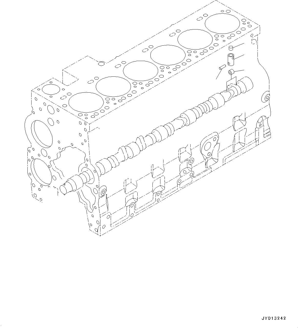 Схема запчастей Komatsu SAA6D114E-5A - БЛОК ЦИЛИНДРОВ, ТОЛКАТЕЛЬ (№9-) БЛОК ЦИЛИНДРОВ