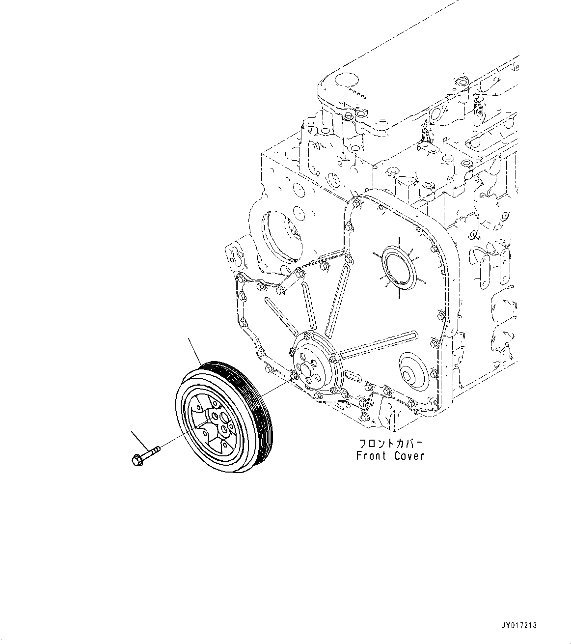 Схема запчастей Komatsu SAA6D114E-5A - ДЕМПФЕР (№9-) ДЕМПФЕР