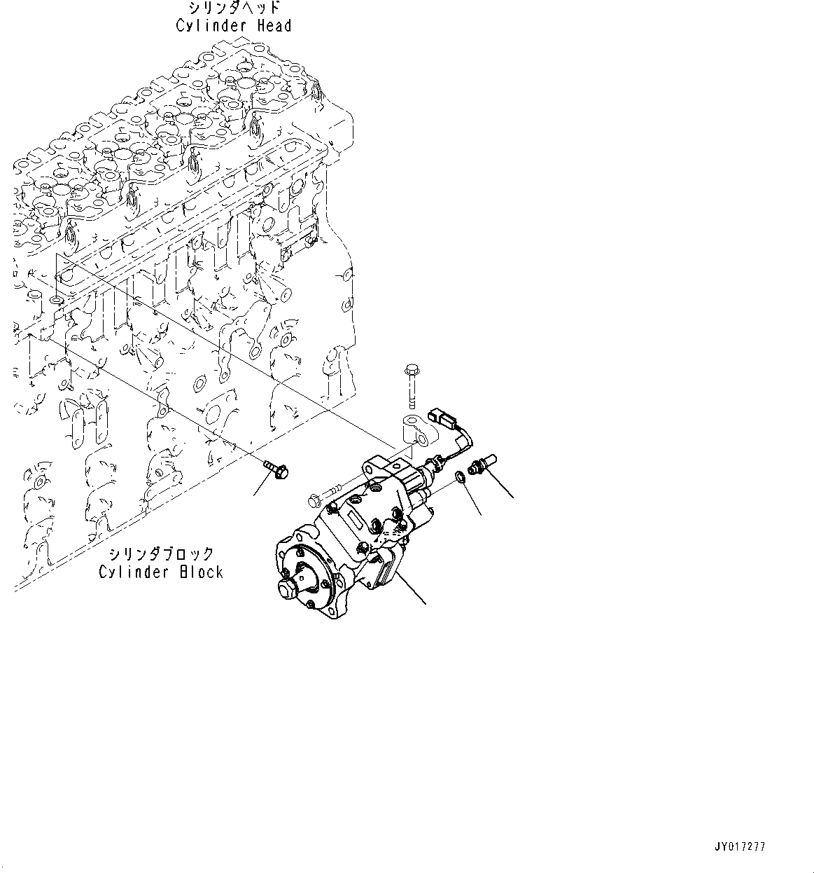 Схема запчастей Komatsu SAA6D114E-5A - ТОПЛИВН. НАСОС (№9-) ТОПЛИВН. НАСОС