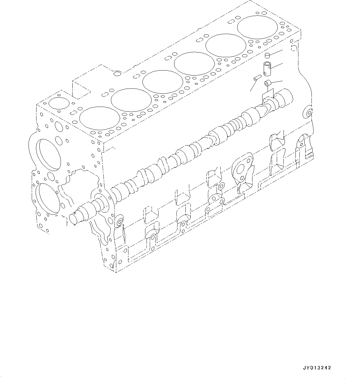 Схема запчастей Komatsu SAA6D114E-5A - БЛОК ЦИЛИНДРОВ, ТОЛКАТЕЛЬ БЛОК ЦИЛИНДРОВ