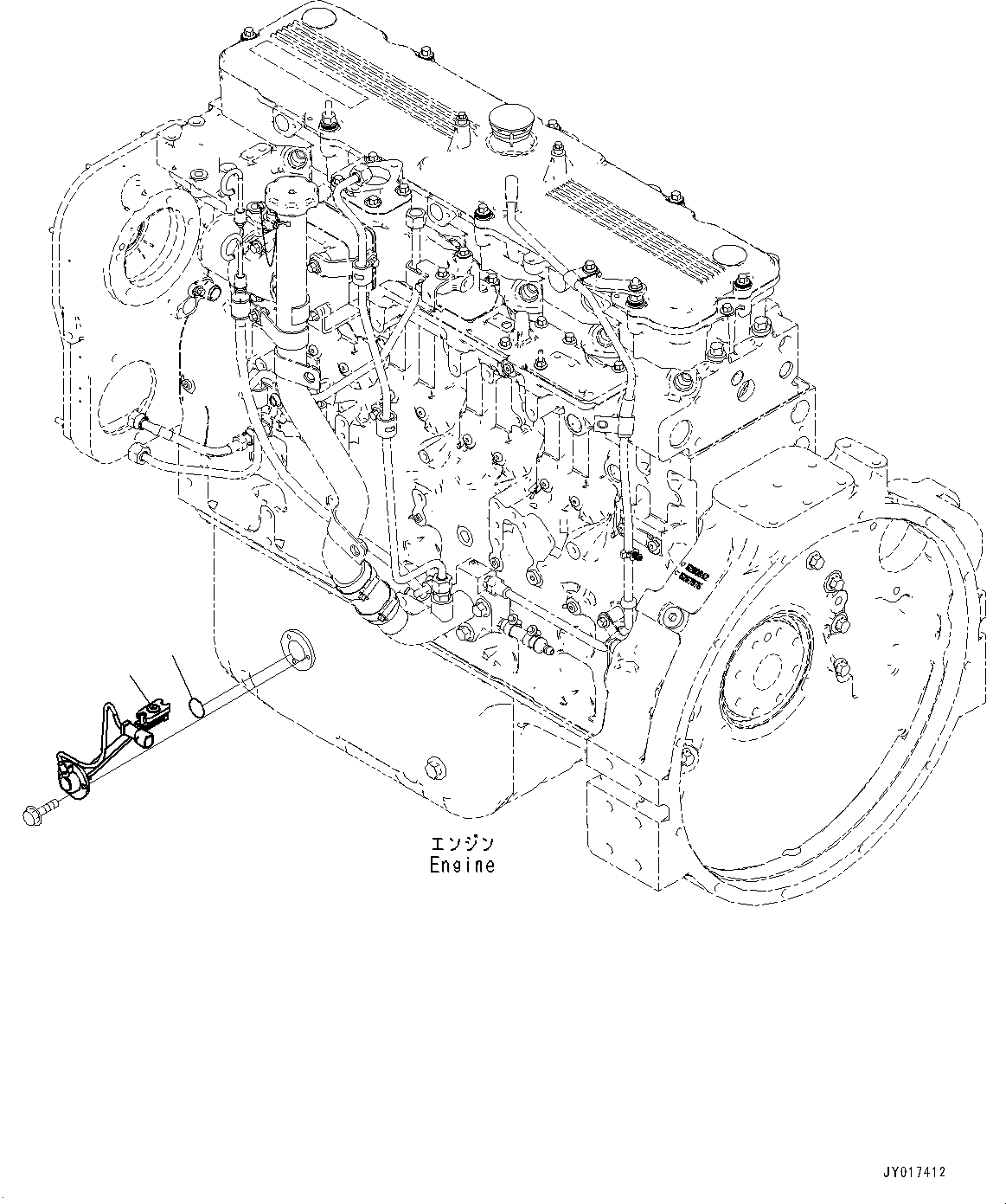 Схема запчастей Komatsu SAA6D114E-5A - ДВИГАТЕЛЬ МАСЛ. ДАТЧИК ДАВЛЕНИЯ ДВИГАТЕЛЬ МАСЛ. ДАТЧИК ДАВЛЕНИЯ