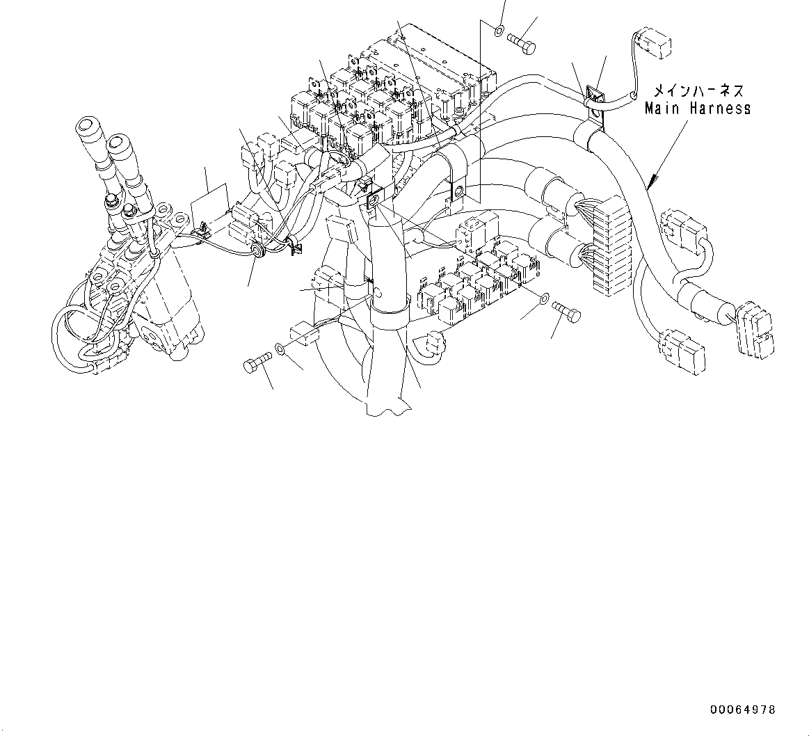 Схема запчастей Komatsu WA320PZ-6 - КОНСОЛЬ, ПОЛ, ПРОВОДКА (№7-) КОНСОЛЬ, С MULTI-FUNCTION MONO РЫЧАГ И -РЫЧАГ УПРАВЛ. НАВЕСН. ОБОРУД.