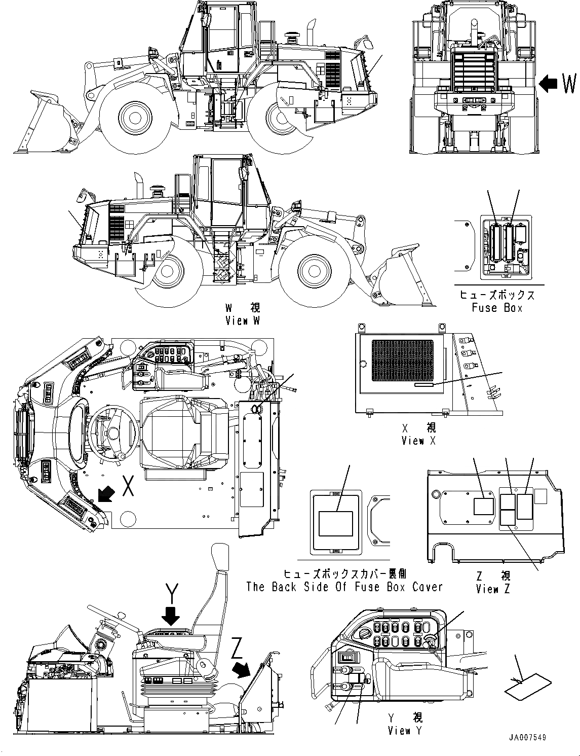 Схема запчастей Komatsu WA470-6A - МАРКИРОВКА, ИНТЕРЬЕР (№97-) МАРКИРОВКА, АНГЛ., TEXT ТИП, ДЛЯ СТРАН ЕС НОВ. NOISE ARRANGEMENT 