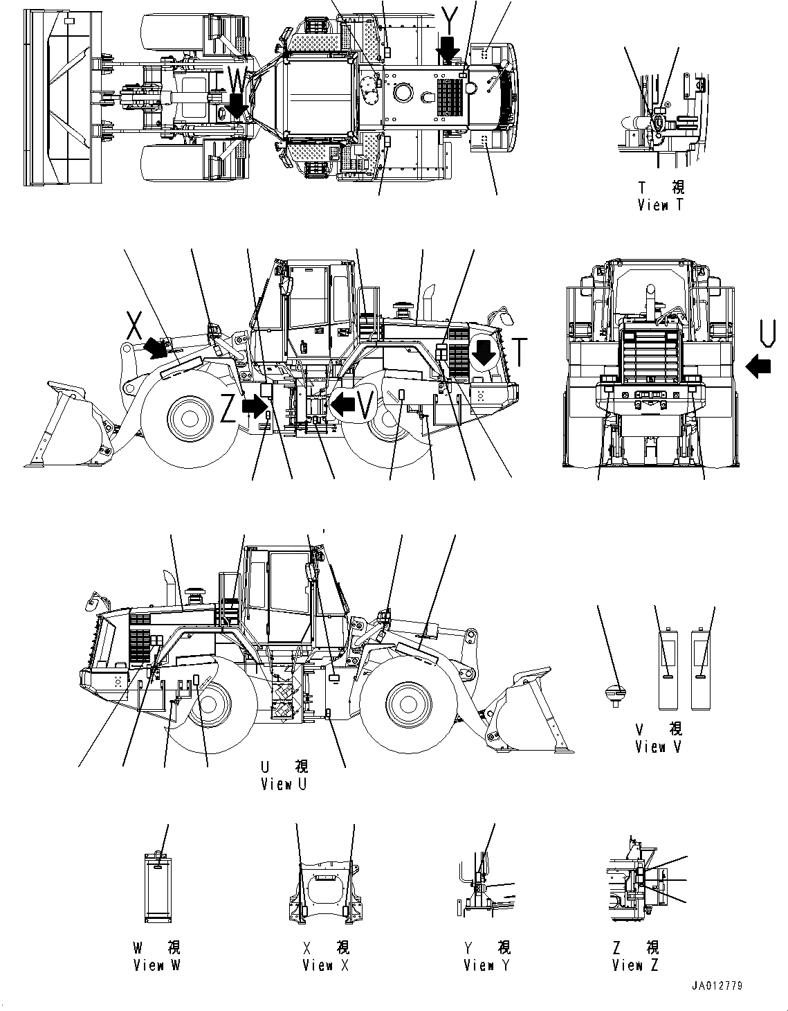 Схема запчастей Komatsu WA380-6 - ТАБЛИЧКИ, EXTERIOR (№9-) ТАБЛИЧКИ