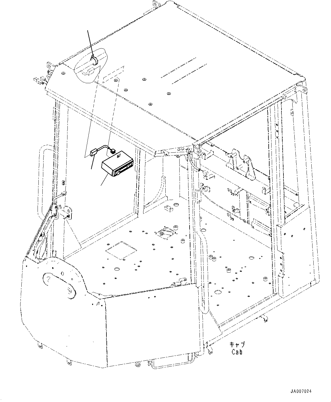 Схема запчастей Komatsu WA500-6 - РАДИО (№-) РАДИО