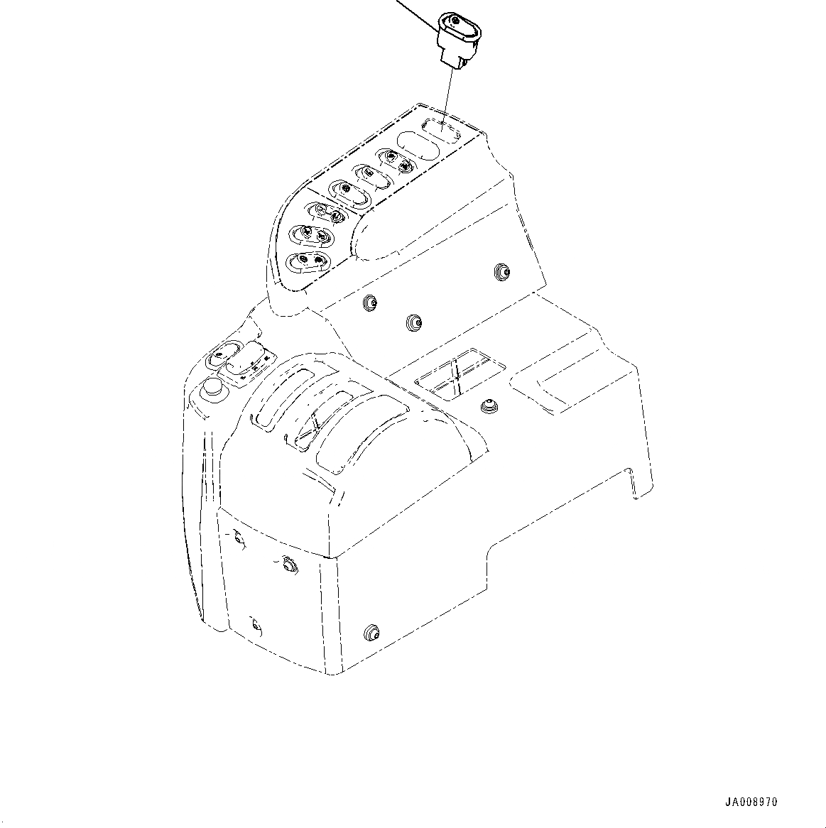 Схема запчастей Komatsu WA380-7 - ПОЛ ПЕРЕКЛЮЧАТЕЛЬ (№-) ПОЛ ПЕРЕКЛЮЧАТЕЛЬ, С ЭКСТРЕНН. УПРАВЛ., АВТОМАТИЧ. УПРАВЛ-Е ТИП