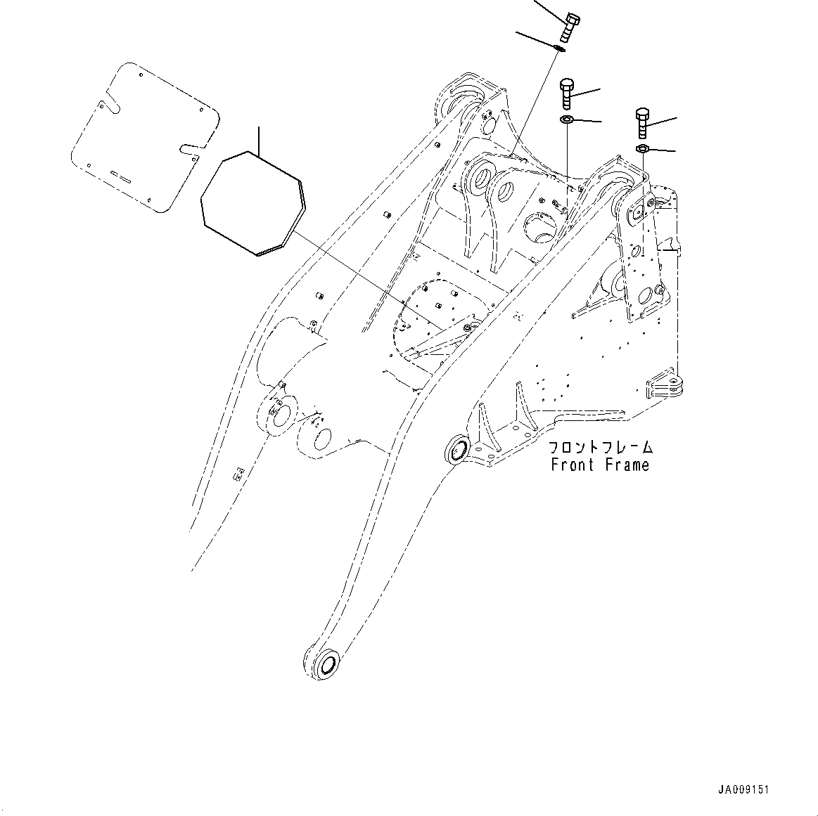 Схема запчастей Komatsu WA380-7 - СОЧЛ. СОЕД. БЛОКИР. BAR И РАМА COVER, С 3-Х СЕКЦ. КОНТР. КЛАПАНОМ, ЩИТКИ СОЧЛ. СОЕД. БЛОКИР. BAR И РАМА COVER, С 3-Х СЕКЦ. КОНТР. КЛАПАНОМ