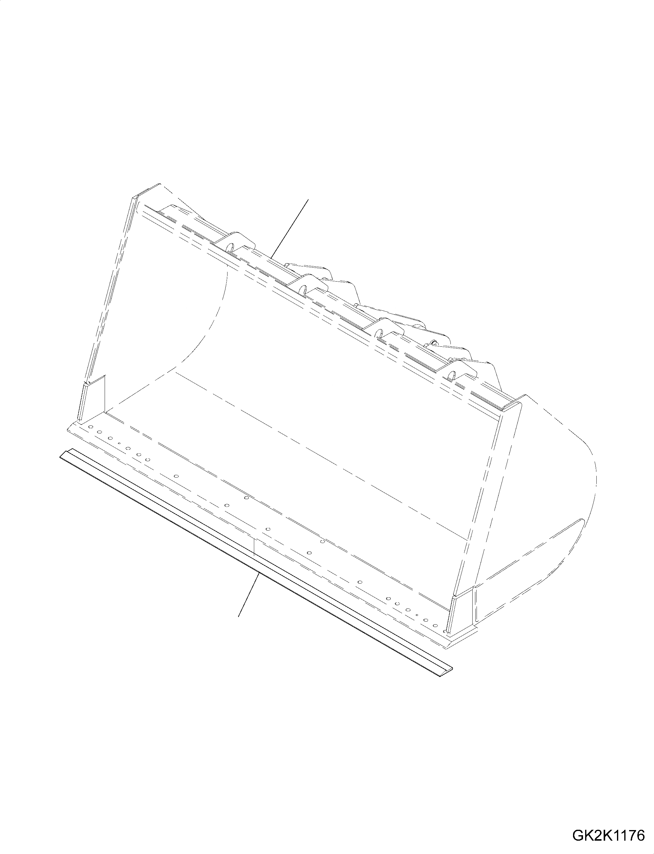 Схема запчастей Komatsu WA380-7 - КОВШ, С WEAR ПЛАСТИНА, ДЛЯ ПРЯМОЙ ОТВАЛ, БЕЗ TEETH, (CODE: S) КОВШ, С WEAR ПЛАСТИНА, ДЛЯ ПРЯМОЙ ОТВАЛ, БЕЗ TEETH