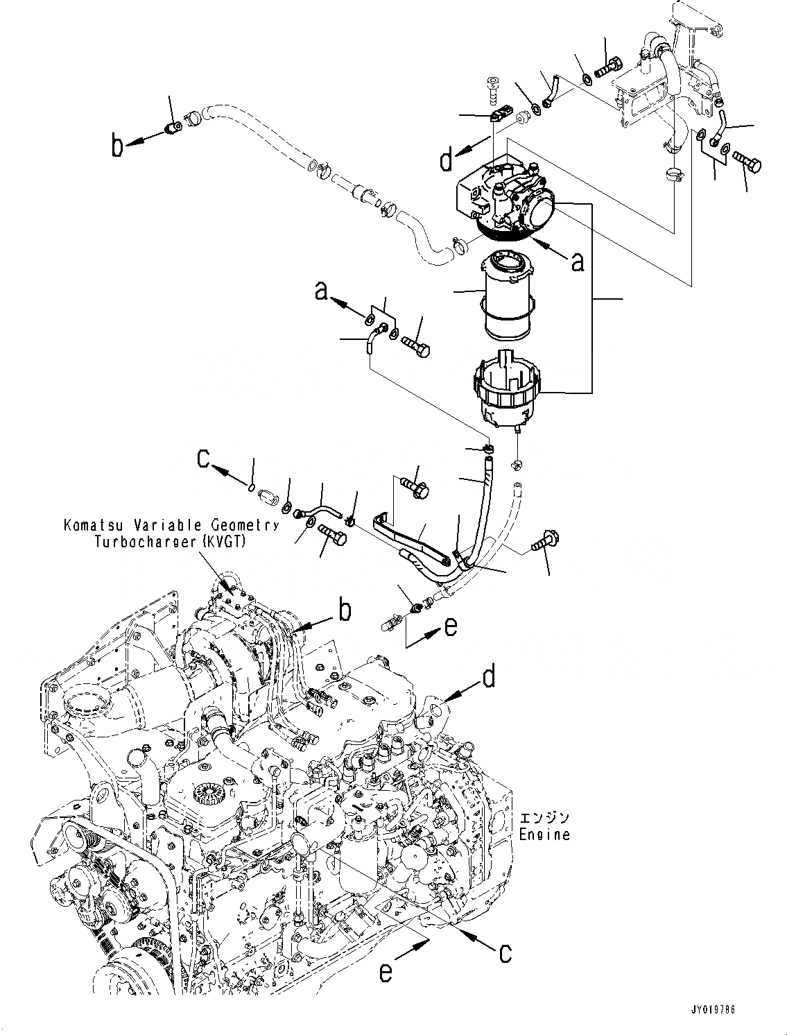 Схема запчастей Komatsu SAA6D107E-2C - KOMATSU ЗАКРЫТ.D CRANKКОРПУС ВЕНТИЛЯТОРILATION (KCCV) (№87-) KOMATSU ЗАКРЫТ.D CRANKКОРПУС ВЕНТИЛЯТОРILATION (KCCV)