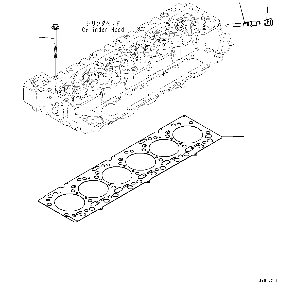 Схема запчастей Komatsu SAA6D107E-2C - ЧАСТИ PERДЛЯMANCE, ГОЛОВКА ЦИЛИНДРОВ (№7-) ЧАСТИ PERДЛЯMANCE