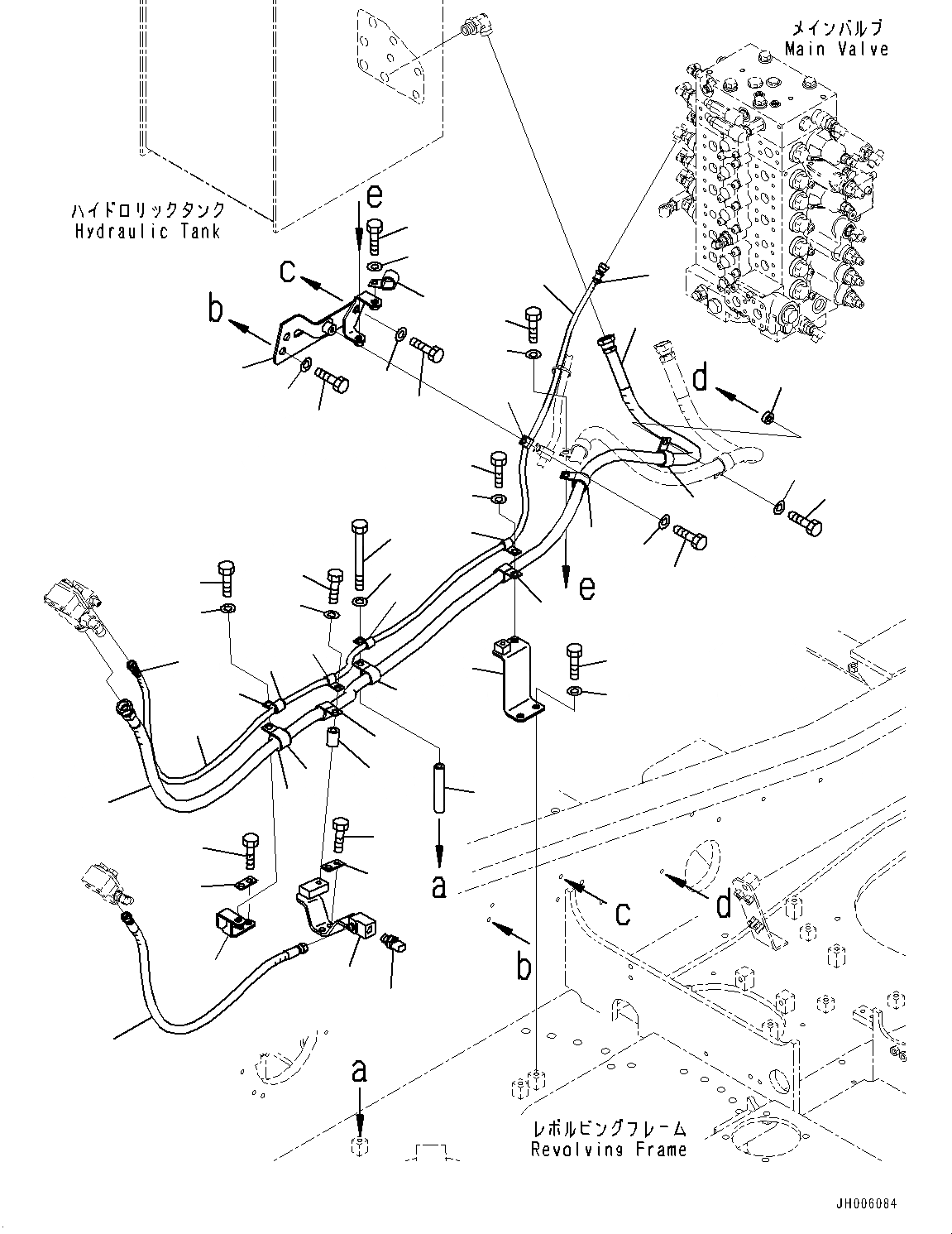 Схема запчастей Komatsu PC290LC-10 - ANTI-DROP КЛАПАН, СТРЕЛА, ПАТРУБКИ И КОРПУС ANTI-DROP КЛАПАН, СТРЕЛА