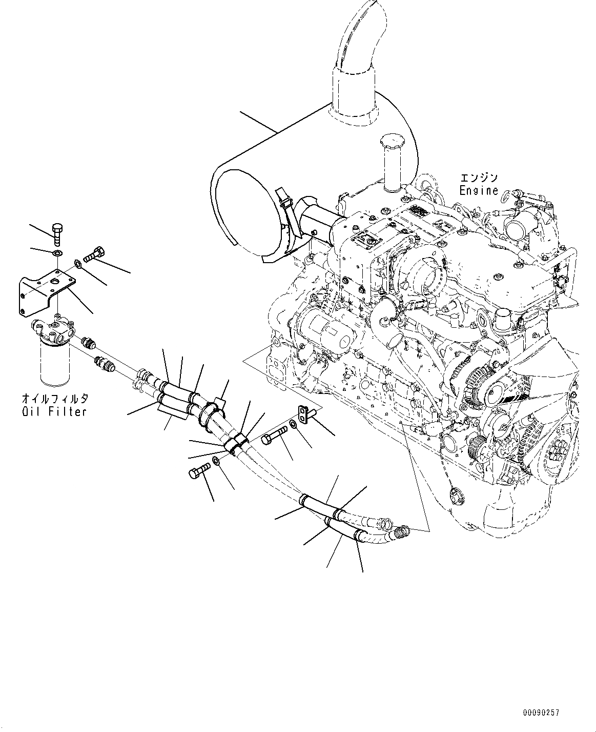 Схема запчастей Komatsu PC308USLC-3E0 - КРЕПЛЕНИЕ ДВИГАТЕЛЯ, ФИЛЬТР. ASSEMBLY (№-) КРЕПЛЕНИЕ ДВИГАТЕЛЯ