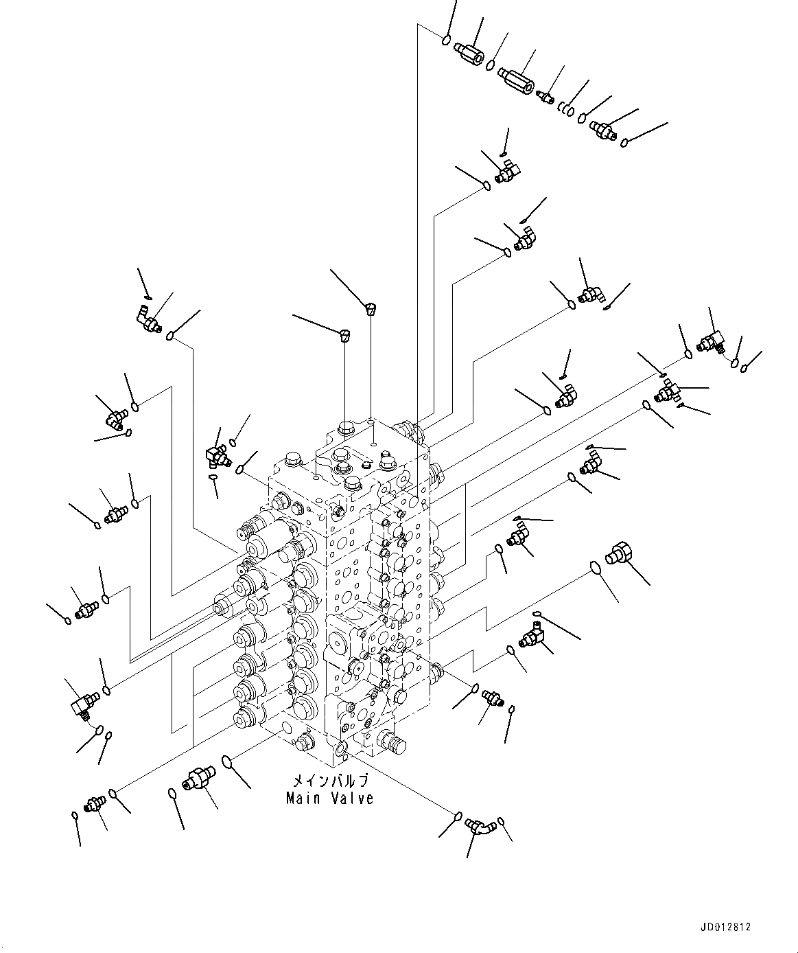 Схема запчастей Komatsu PC308USLC-3E0 - УПРАВЛЯЮЩ. КЛАПАН, СОЕДИНИТЕЛЬН. ЧАСТИ (№-) УПРАВЛЯЮЩ. КЛАПАН, С -СЕРВИСНЫЙ КЛАПАН