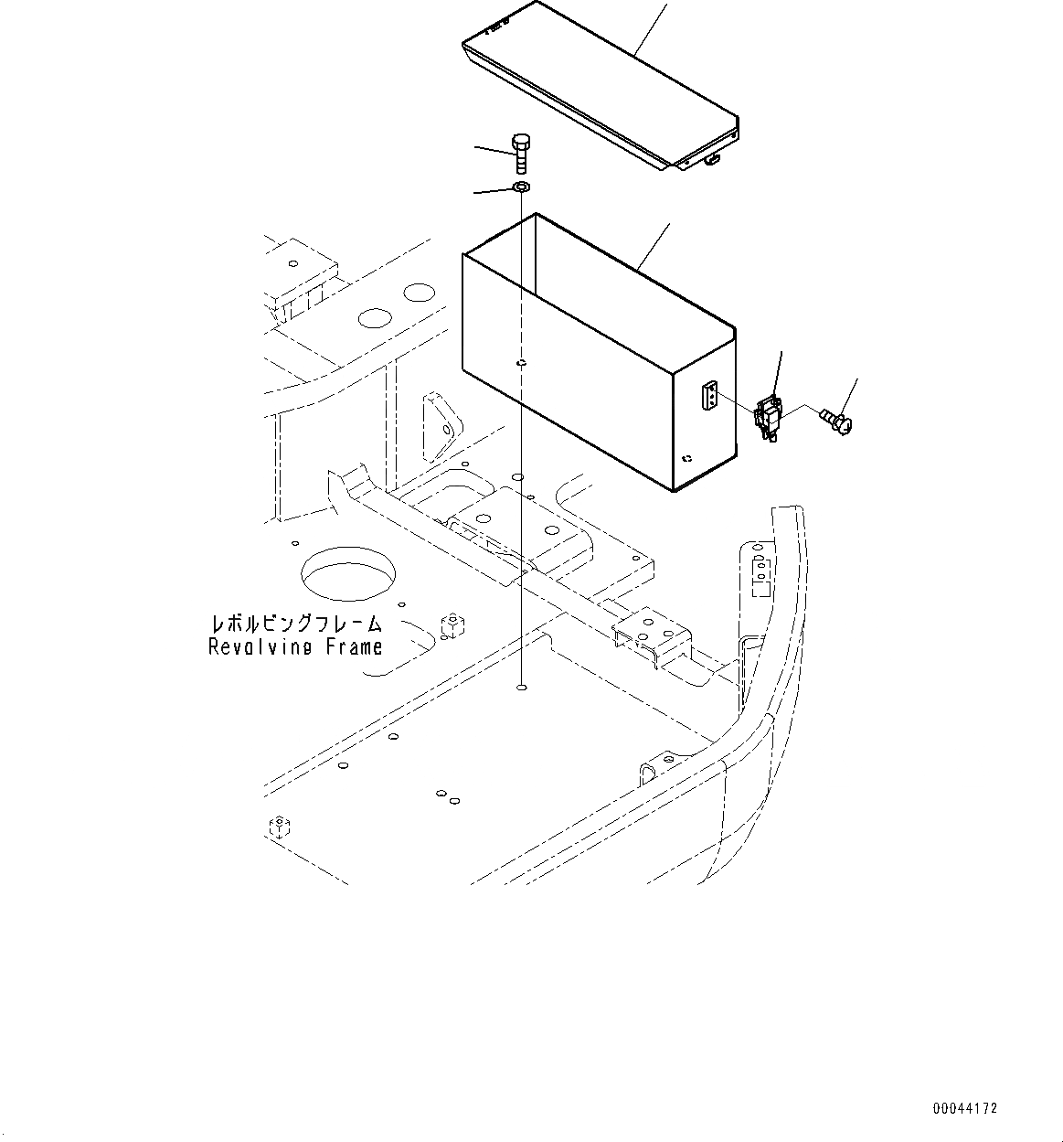 Схема запчастей Komatsu PC308USLC-3E0 -  КОРПУС (№-)  КОРПУС