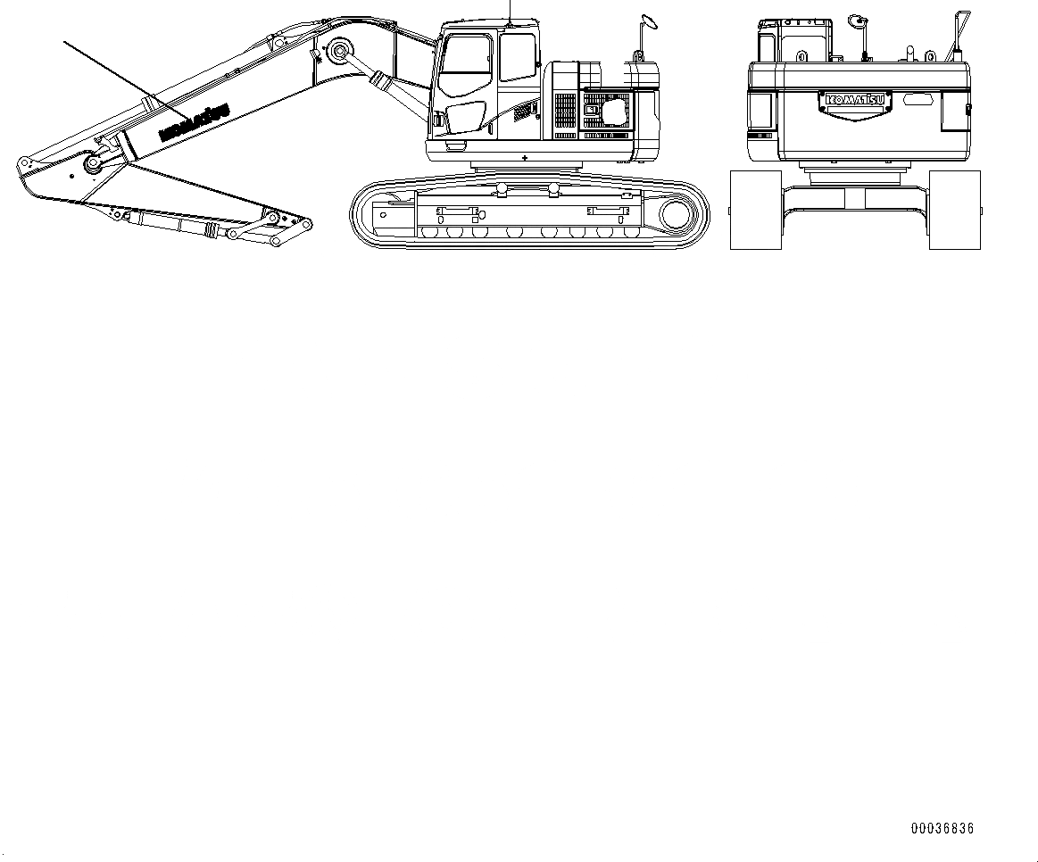 Схема запчастей Komatsu PC308USLC-3E0 - ЛОГОТИП KOMATSU(№-) KOMATSU ЛОГОТИП