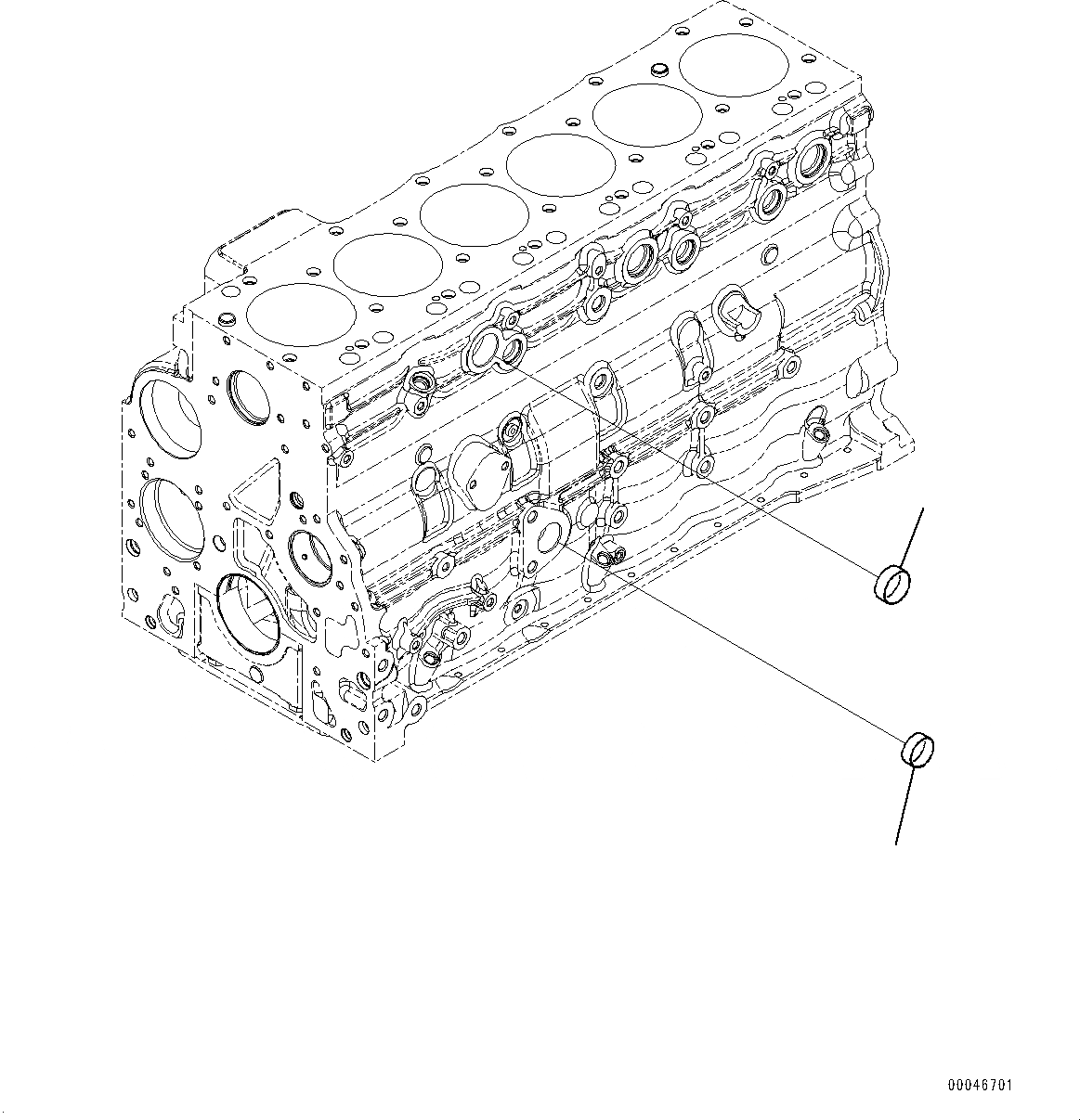 Схема запчастей Komatsu SAA6D107E-1F - БЛОК ЦИЛИНДРОВ BLIND ЗАГЛУШКА (№78-) БЛОК ЦИЛИНДРОВ BLIND ЗАГЛУШКА