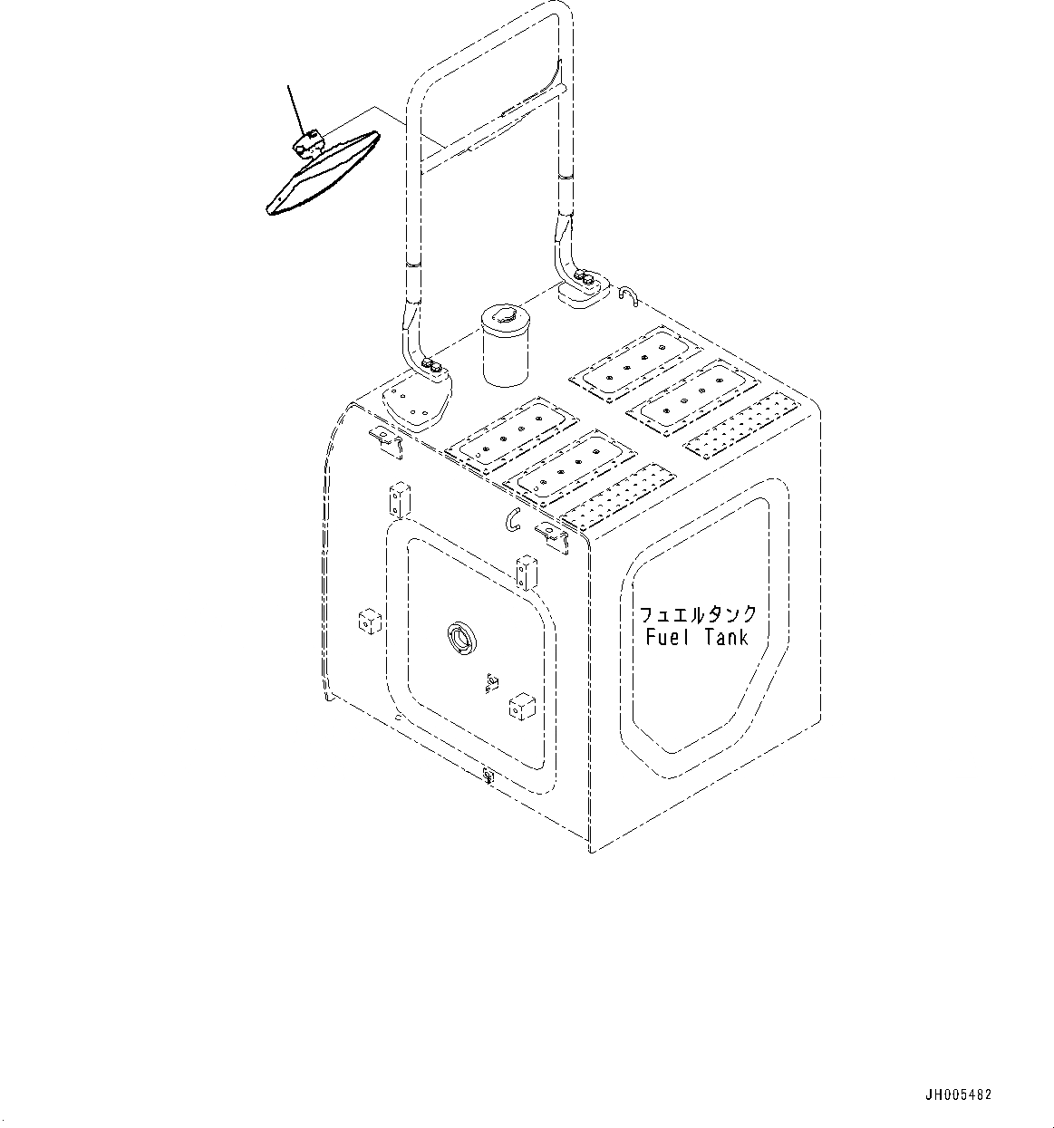 Схема запчастей Komatsu PC360LC-10 - ЗАДН.VIEW MIRROR ЗАДН.VIEW MIRROR