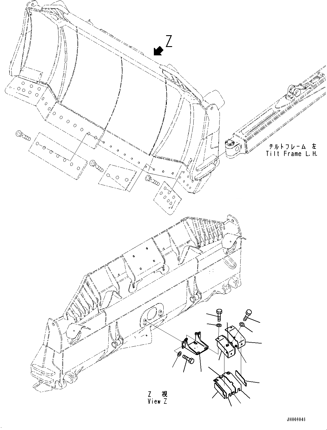 Схема запчастей Komatsu D155AX-7 - ЭЛЕКТРИЧ. ПРОВОДКА, КОРПУС (№9-) ЭЛЕКТРИЧ. ПРОВОДКА, ДЛЯ IB СПЕЦ-ЯIFICATION