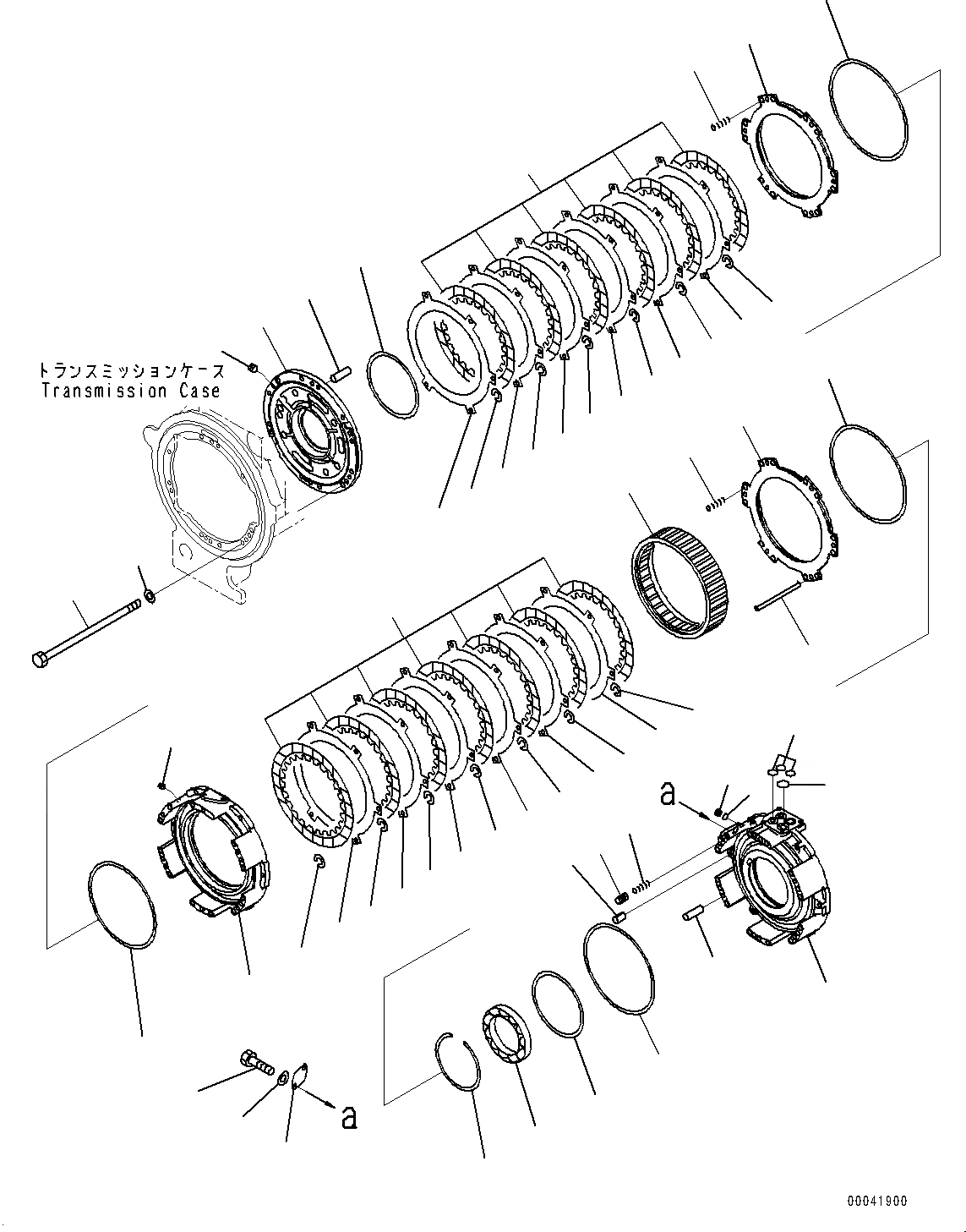 Схема запчастей Komatsu D155AX-7 - СИЛОВАЯ ПЕРЕДАЧА, ПЕРЕД. И КОЖУХ РЕВЕРСА (№9-) СИЛОВАЯ ПЕРЕДАЧА