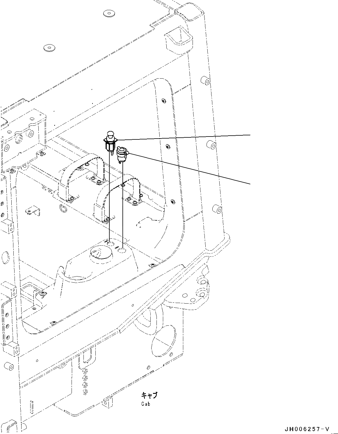 Схема запчастей Komatsu D155AX-7 - КАБИНА ЭЛЕКТР. БЛОК, SOCKET (№9-) КАБИНА ЭЛЕКТР. БЛОК, С AM-FM STEREO РАДИО, AUX, СЕВ. АМЕРИКА