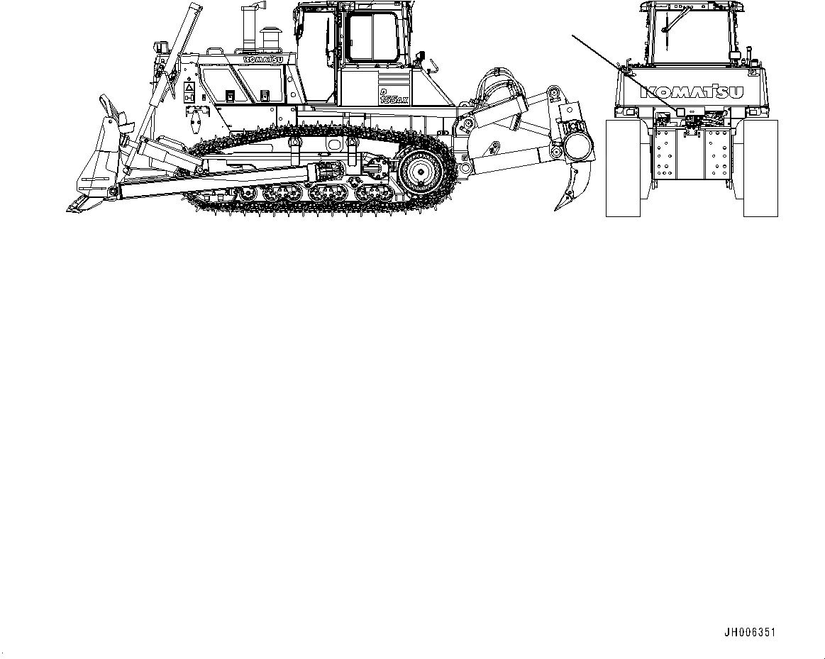 Схема запчастей Komatsu D155AX-7 - РЫХЛИТЕЛЬ УСТАНОВКА ПЛАСТИНЫ (№9-) РЫХЛИТЕЛЬ УСТАНОВКА ПЛАСТИНЫ