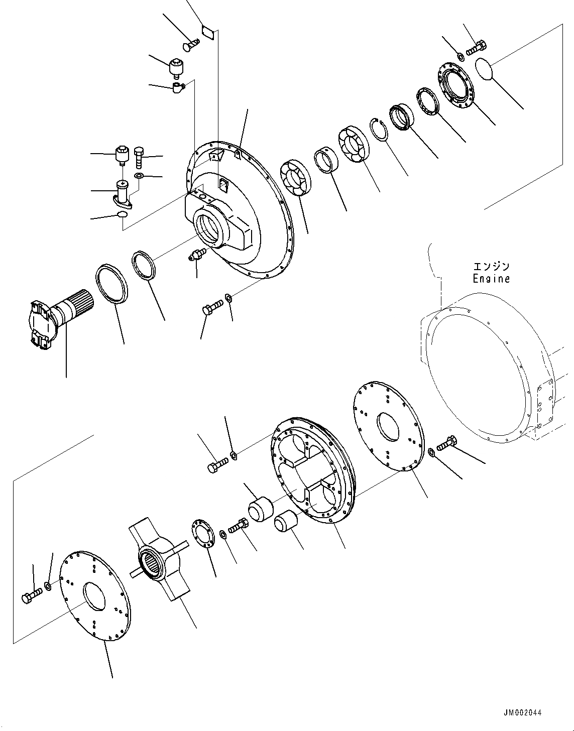 Схема запчастей Komatsu WA1200-6 - ДЕМПФЕР (№-) ДЕМПФЕР