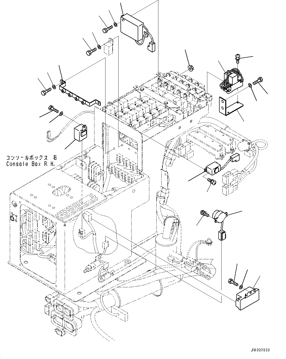 Схема запчастей Komatsu WA1200-6 - ПОЛ, РЕЛЕ (/) (№-) ПОЛ