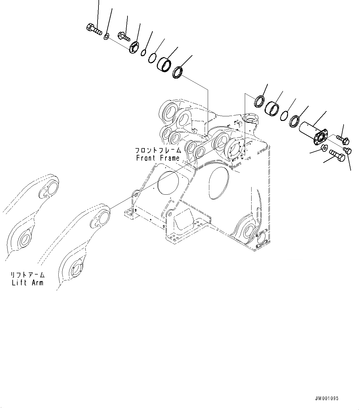 Схема запчастей Komatsu WA1200-6 - СТРЕЛА И BELL CRANK, РАМА - РУКОЯТЬ КРЕПЛЕНИЕ (№-) СТРЕЛА И BELL CRANK, РУКОЯТЬ