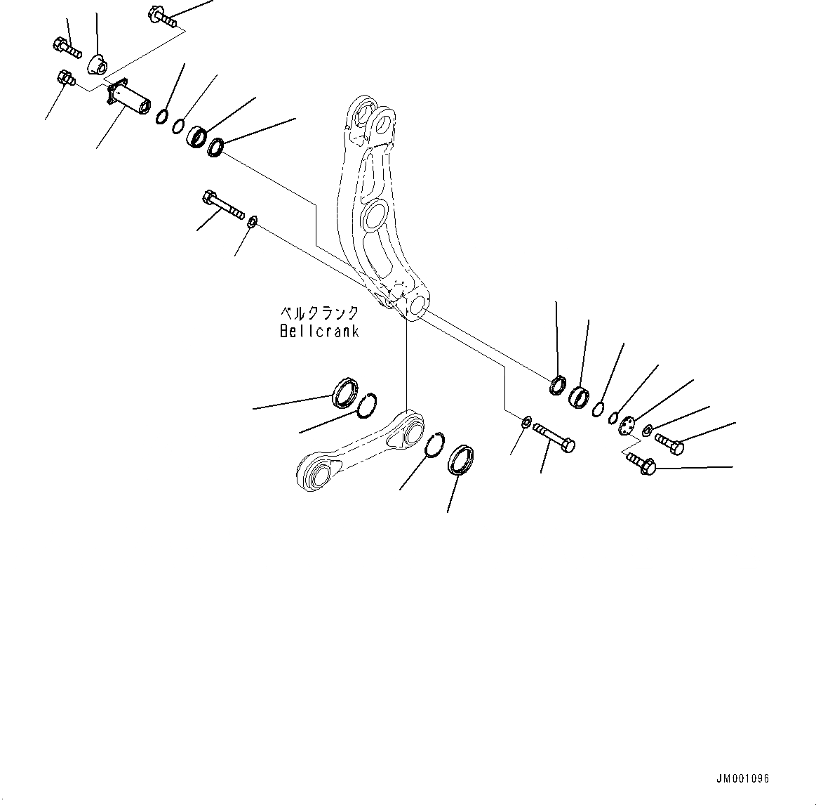 Схема запчастей Komatsu WA1200-6 - СТРЕЛА И BELL CRANK, BELL CRANK - СОЕДИНИТЕЛЬН. ЗВЕНО КРЕПЛЕНИЕ (№-) СТРЕЛА И BELL CRANK, РУКОЯТЬ