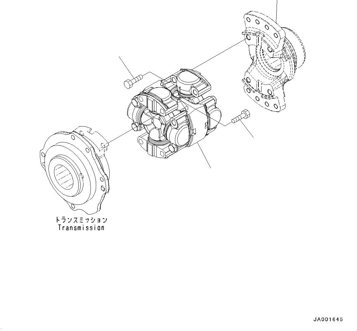 Схема запчастей Komatsu GD755-5R - ВЕДУЩ. ВАЛ (№-) ВЕДУЩ. ВАЛ