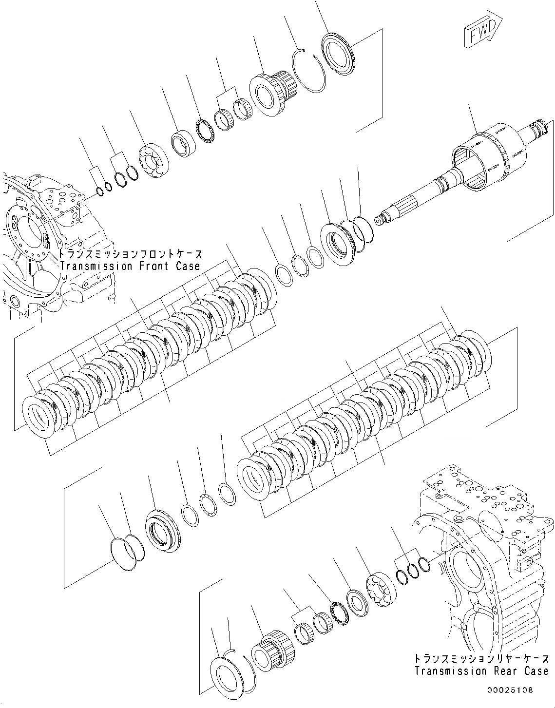 Схема запчастей Komatsu GD755-5R - ГИДРОТРАНСФОРМАТОР И ТРАНСМИССИЯ, ПЕРЕД. НИЗ. SPEED И РЕВЕРС МУФТА (№-) ГИДРОТРАНСФОРМАТОР И ТРАНСМИССИЯ