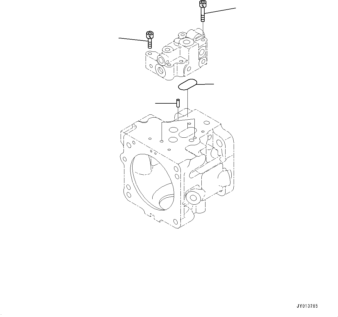 Схема запчастей Komatsu GD755-5R - ГИДРАВЛ МАСЛ. НАСОС, НАСОС ВЕНТИЛЯТОРА (/) (№-) ГИДРАВЛ МАСЛ. НАСОС