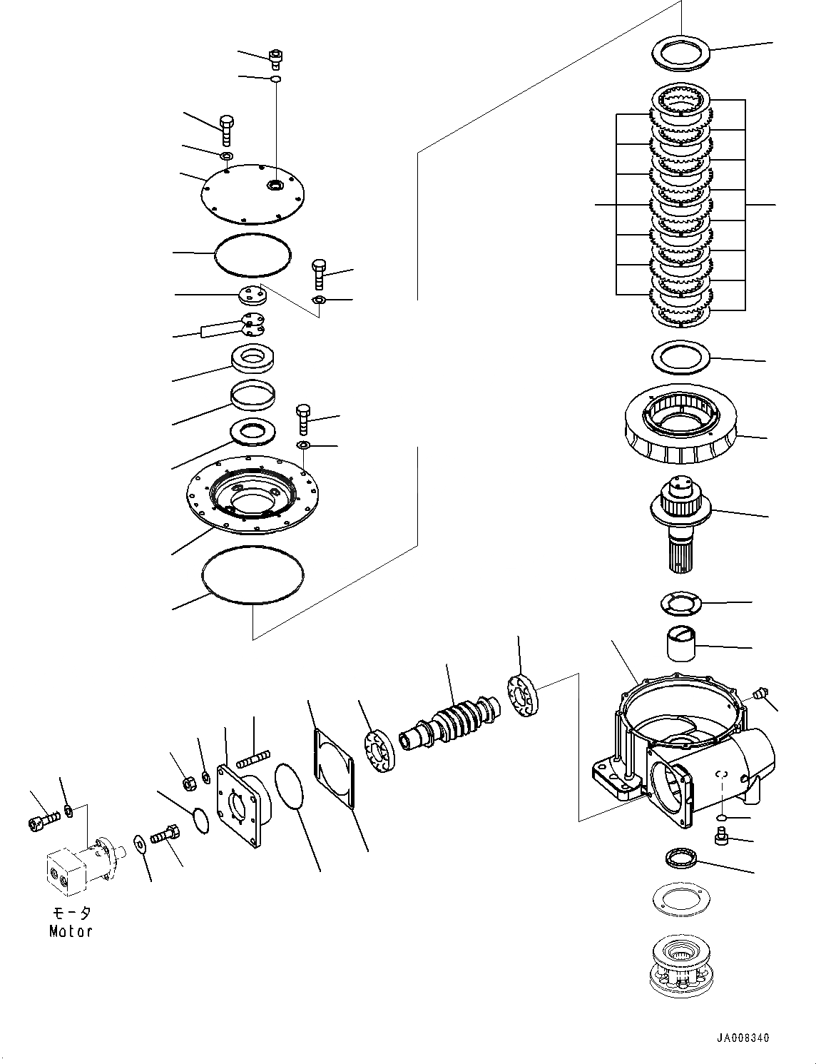 Схема запчастей Komatsu GD755-5R - СЦЕПНОЕ УСТРОЙСТВО И CIRCLE, CIRCLE ПРИВОД (№-) СЦЕПНОЕ УСТРОЙСТВО И CIRCLE