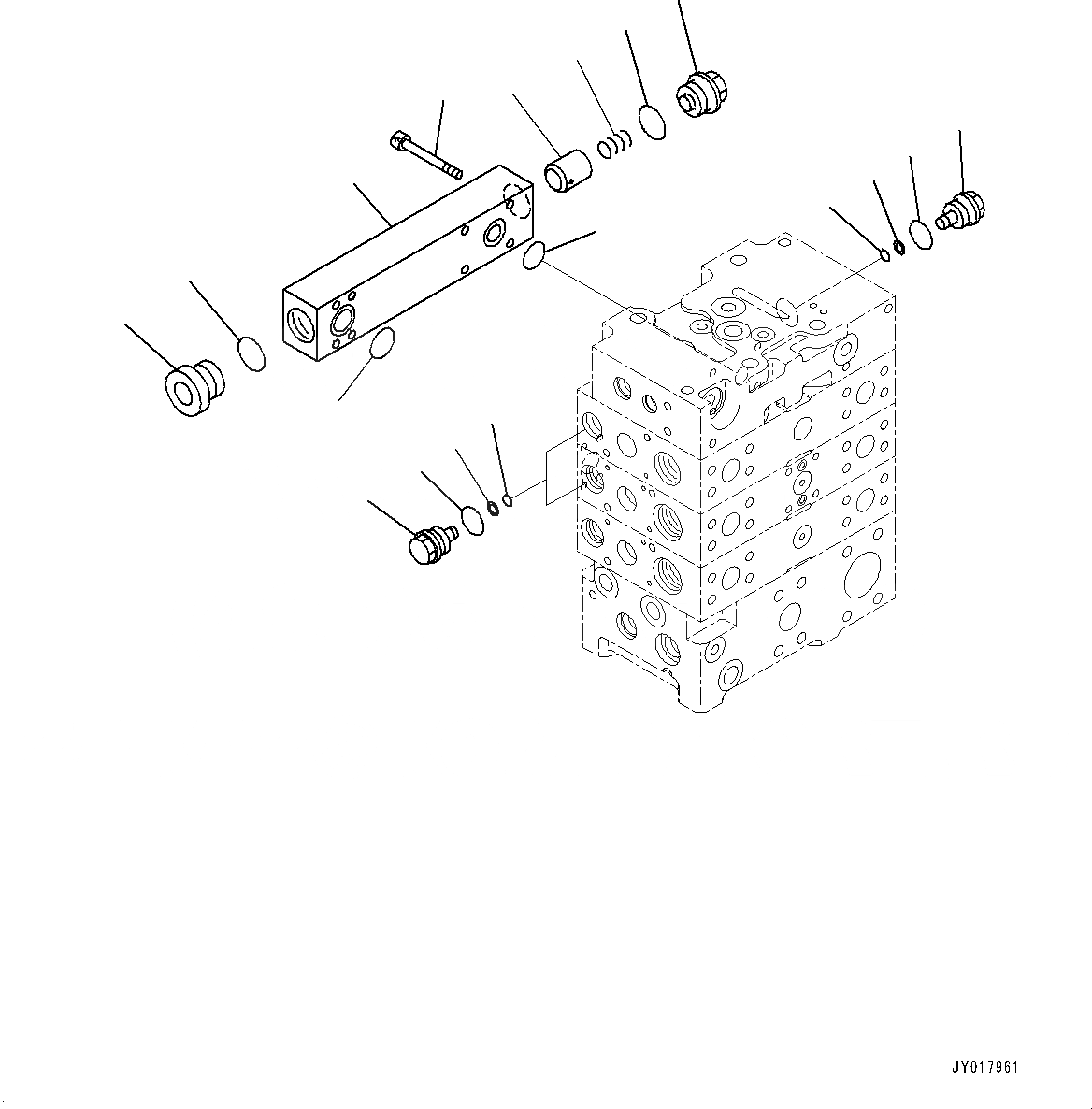 Схема запчастей Komatsu WA500-7 - УПРАВЛЯЮЩ. КЛАПАН, -КЛАПАН (/) (№-) УПРАВЛЯЮЩ. КЛАПАН, С ECSS