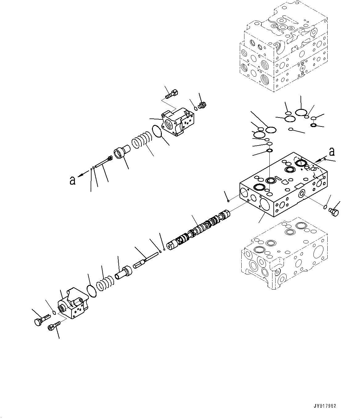 Схема запчастей Komatsu WA500-7 - УПРАВЛЯЮЩ. КЛАПАН, -КЛАПАН (/) (№-) УПРАВЛЯЮЩ. КЛАПАН, С ECSS