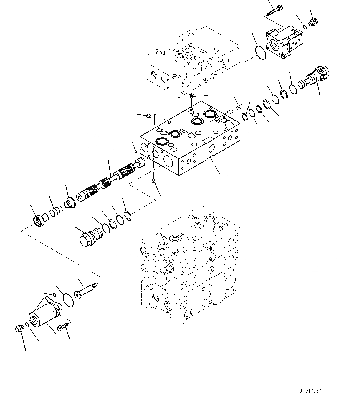 Схема запчастей Komatsu WA500-7 - УПРАВЛЯЮЩ. КЛАПАН, -КЛАПАН (9/) (№-) УПРАВЛЯЮЩ. КЛАПАН, С ECSS