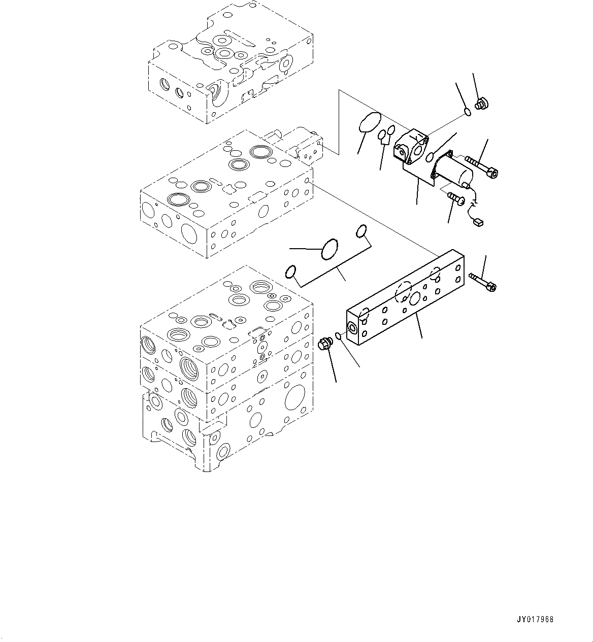 Схема запчастей Komatsu WA500-7 - УПРАВЛЯЮЩ. КЛАПАН, -КЛАПАН (/) (№-) УПРАВЛЯЮЩ. КЛАПАН, С ECSS