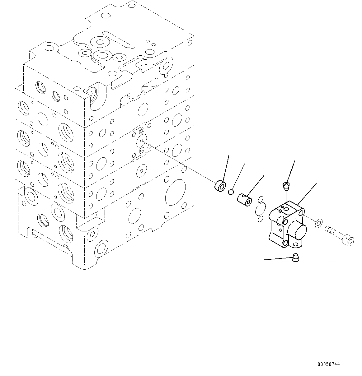 Схема запчастей Komatsu WA500-7 - УПРАВЛЯЮЩ. КЛАПАН, -КЛАПАН (/) (№-) УПРАВЛЯЮЩ. КЛАПАН, С ECSS