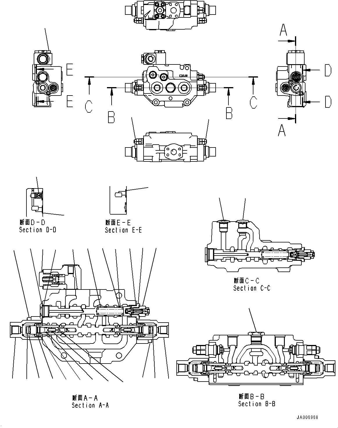 Схема запчастей Komatsu WA500-7 - РУЛЕВ. УПРАВЛЕНИЕ ЗАПРАШИВАЮЩ. КЛАПАН (№-) РУЛЕВ. УПРАВЛЕНИЕ ЗАПРАШИВАЮЩ. КЛАПАН