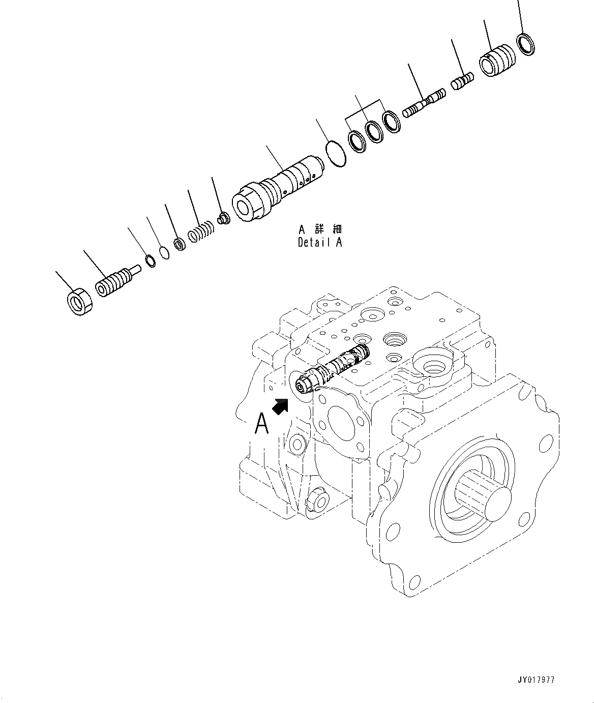 Схема запчастей Komatsu WA500-7 - ГИДР. НАСОС., ПОГРУЗ. НАСОС (7/8) (№-) ГИДР. НАСОС., С ТОРМОЗ. МАСЛ. СИСТЕМА ОХЛАЖДЕНИЯ