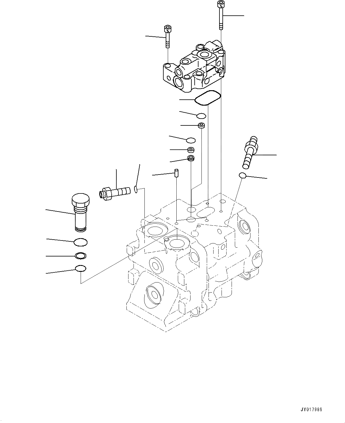 Схема запчастей Komatsu WA500-7 - ГИДР. НАСОС., НАСОС ВЕНТИЛЯТОРА (/) (№-) ГИДР. НАСОС., С ТОРМОЗ. МАСЛ. СИСТЕМА ОХЛАЖДЕНИЯ