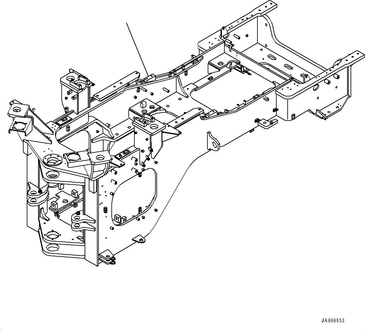 Схема запчастей Komatsu WA500-7 - ЗАДН. РАМА (№-) ЗАДН. РАМА, 9.--PR-L БЕСКАМЕРН.