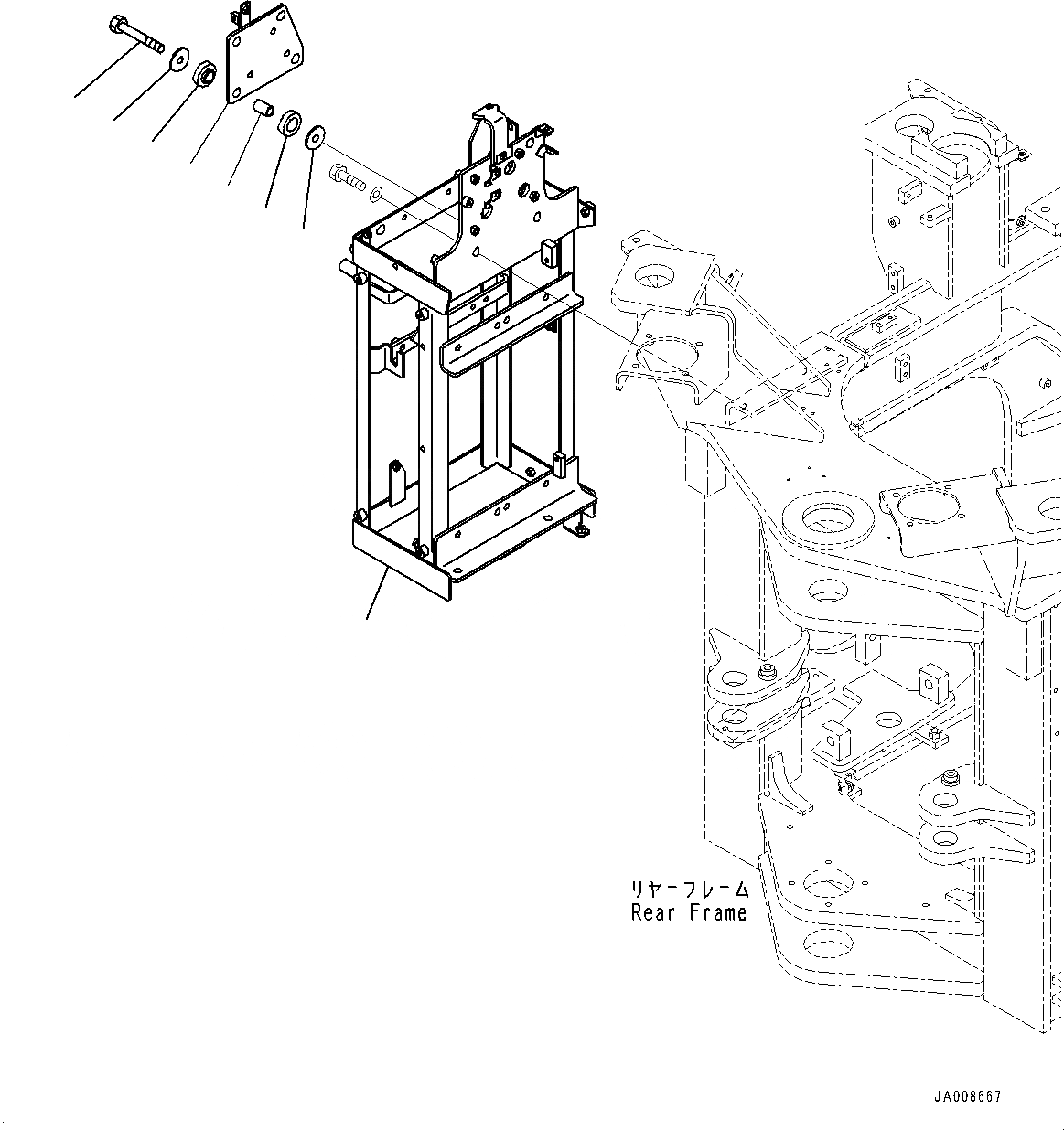 Схема запчастей Komatsu WA500-7 - ТОРМОЗ. COMPO КОРПУС, КОРПУС (№-) ТОРМОЗ. COMPO КОРПУС