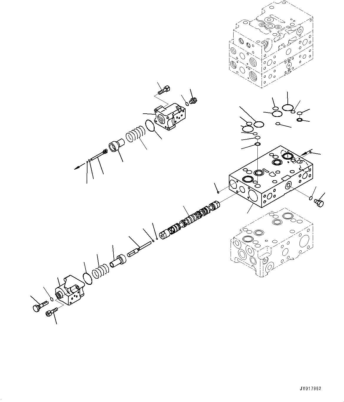 Схема запчастей Komatsu WA500-7 - ОСНОВН. УПРАВЛЯЮЩ. КЛАПАН, С 2-Х СЕКЦИОНН. УПРАВЛЯЮЩ. КЛАПАН, ECSS, ВНУТР. ЧАСТИ (/) ОСНОВН. УПРАВЛЯЮЩ. КЛАПАН, С 2-Х СЕКЦИОНН. УПРАВЛЯЮЩ. КЛАПАН, ECSS