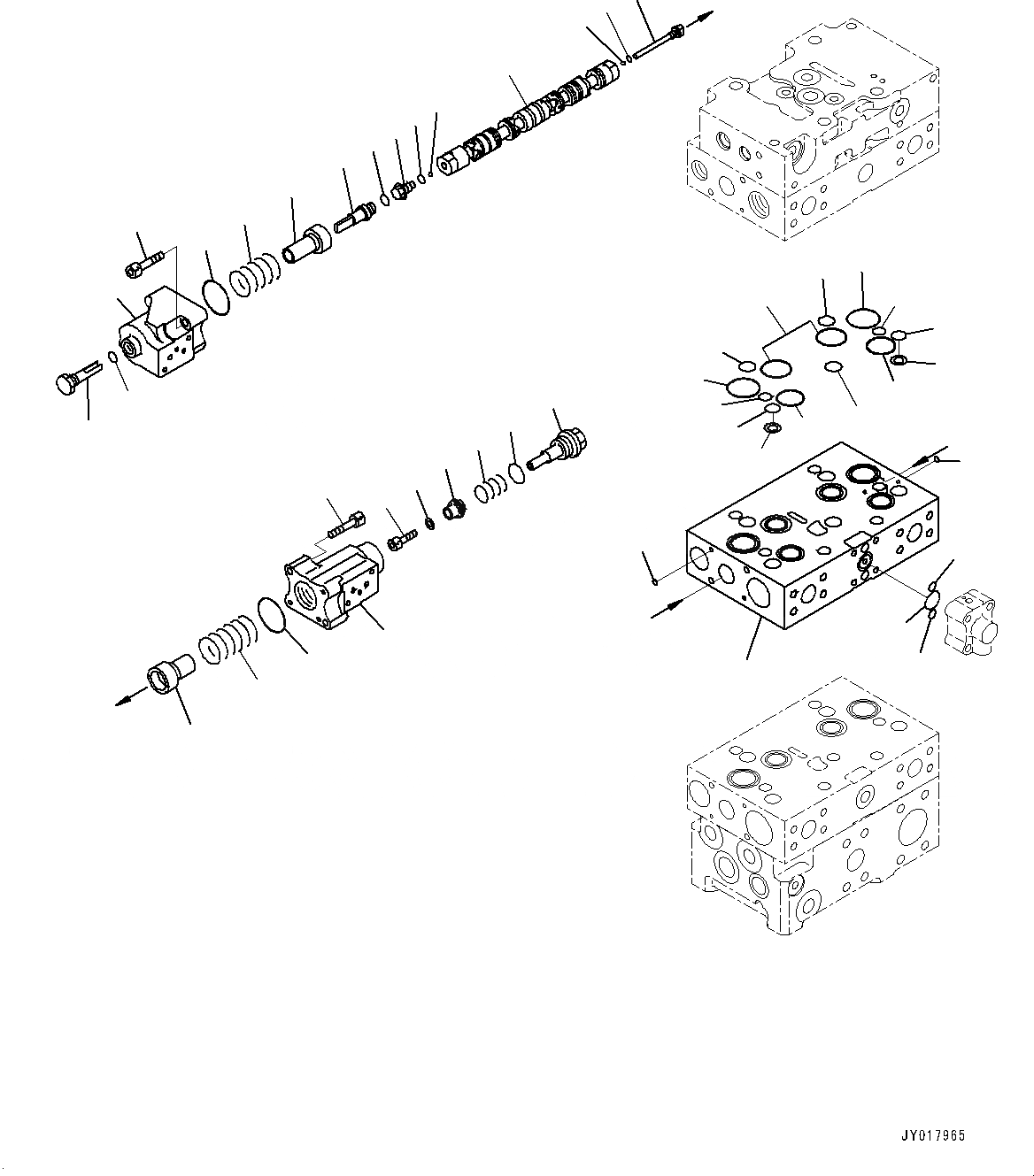 Схема запчастей Komatsu WA500-7 - ОСНОВН. УПРАВЛЯЮЩ. КЛАПАН, С 2-Х СЕКЦИОНН. УПРАВЛЯЮЩ. КЛАПАН, ECSS, ВНУТР. ЧАСТИ (7/) ОСНОВН. УПРАВЛЯЮЩ. КЛАПАН, С 2-Х СЕКЦИОНН. УПРАВЛЯЮЩ. КЛАПАН, ECSS