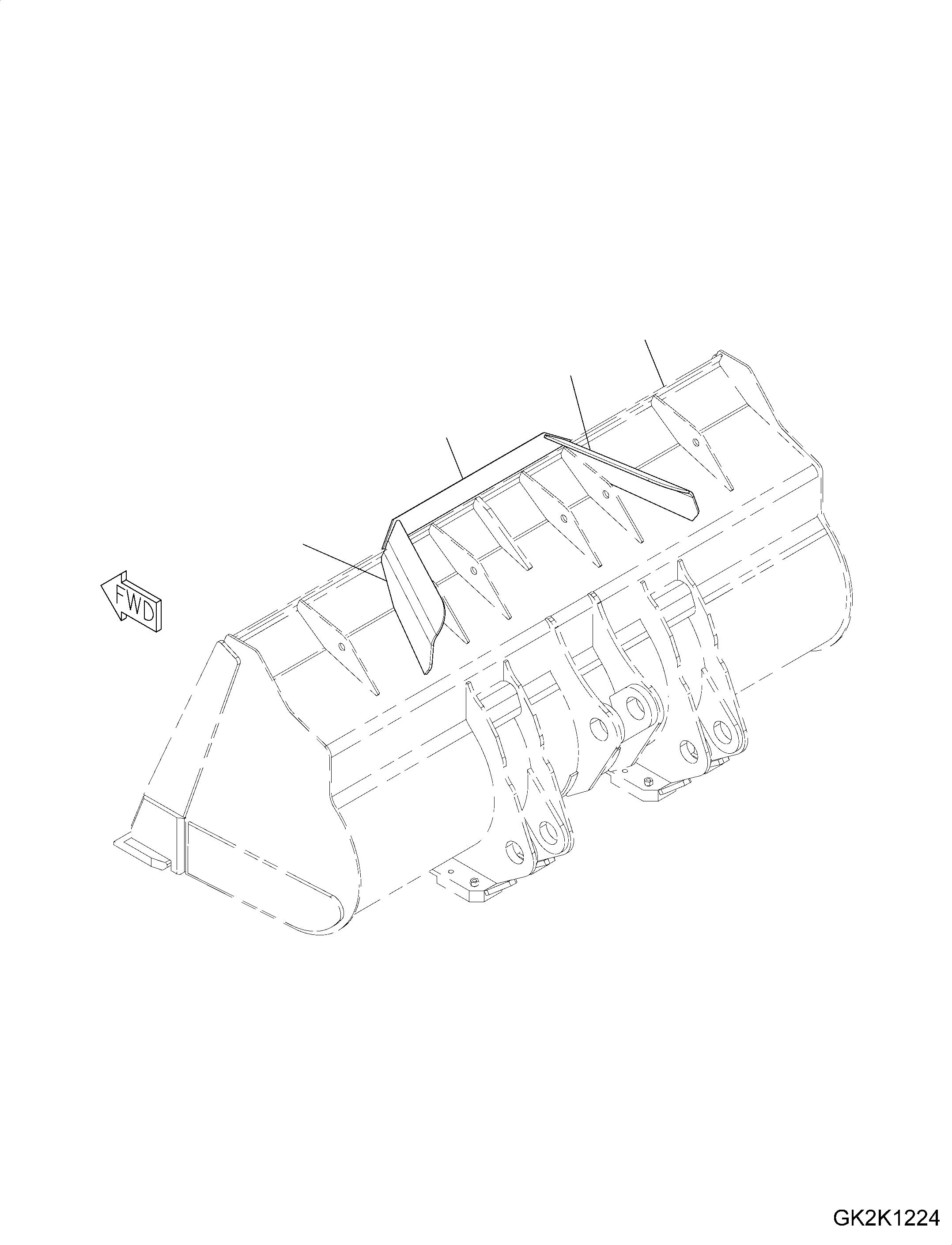 Схема запчастей Komatsu WA500-7 - КОВШ, С ЗАЩИТА КАБИНЫ, (CODE: S7) КОВШ, С ЗАЩИТА КАБИНЫ, (CODE: S7)