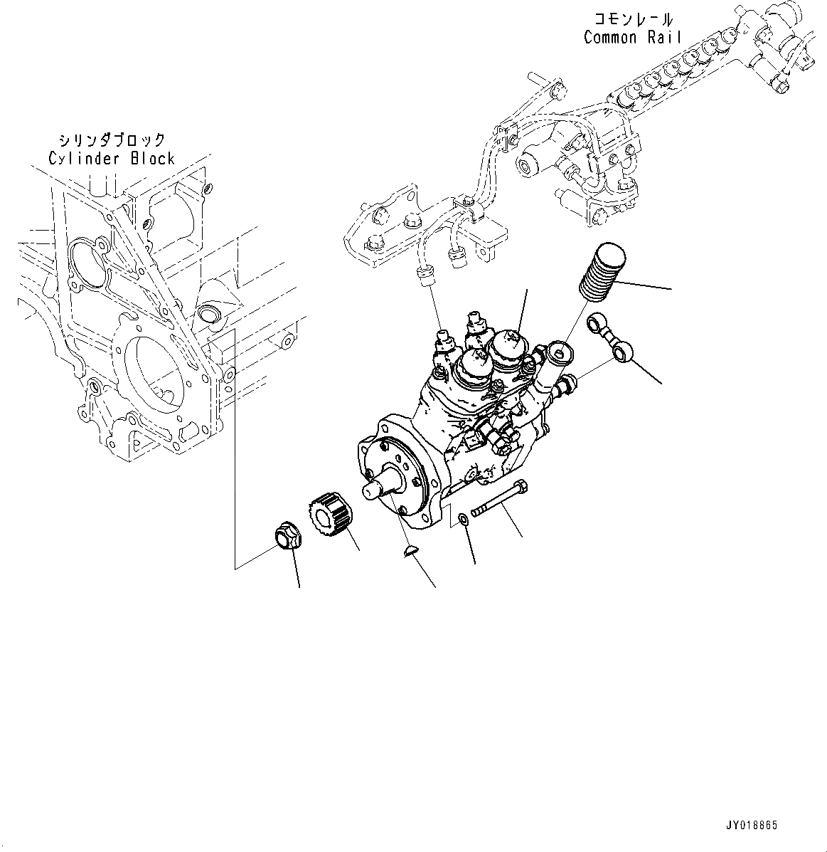 Схема запчастей Komatsu SAA6D140E-6C - ТОПЛ. НАСОС, НАСОС ТОПЛ. НАСОС