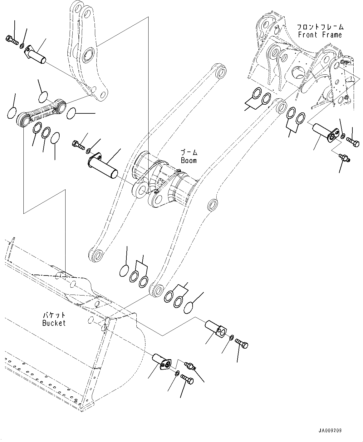 Схема запчастей Komatsu WA380Z-6 - РУКОЯТЬ И BELL CRANK, ТРУБЫ СТРЕЛЫ (/) (№87-) РУКОЯТЬ И BELL CRANK, С 3-Х СЕКЦ. КОНТР. КЛАПАНОМ, РУКОЯТЬ