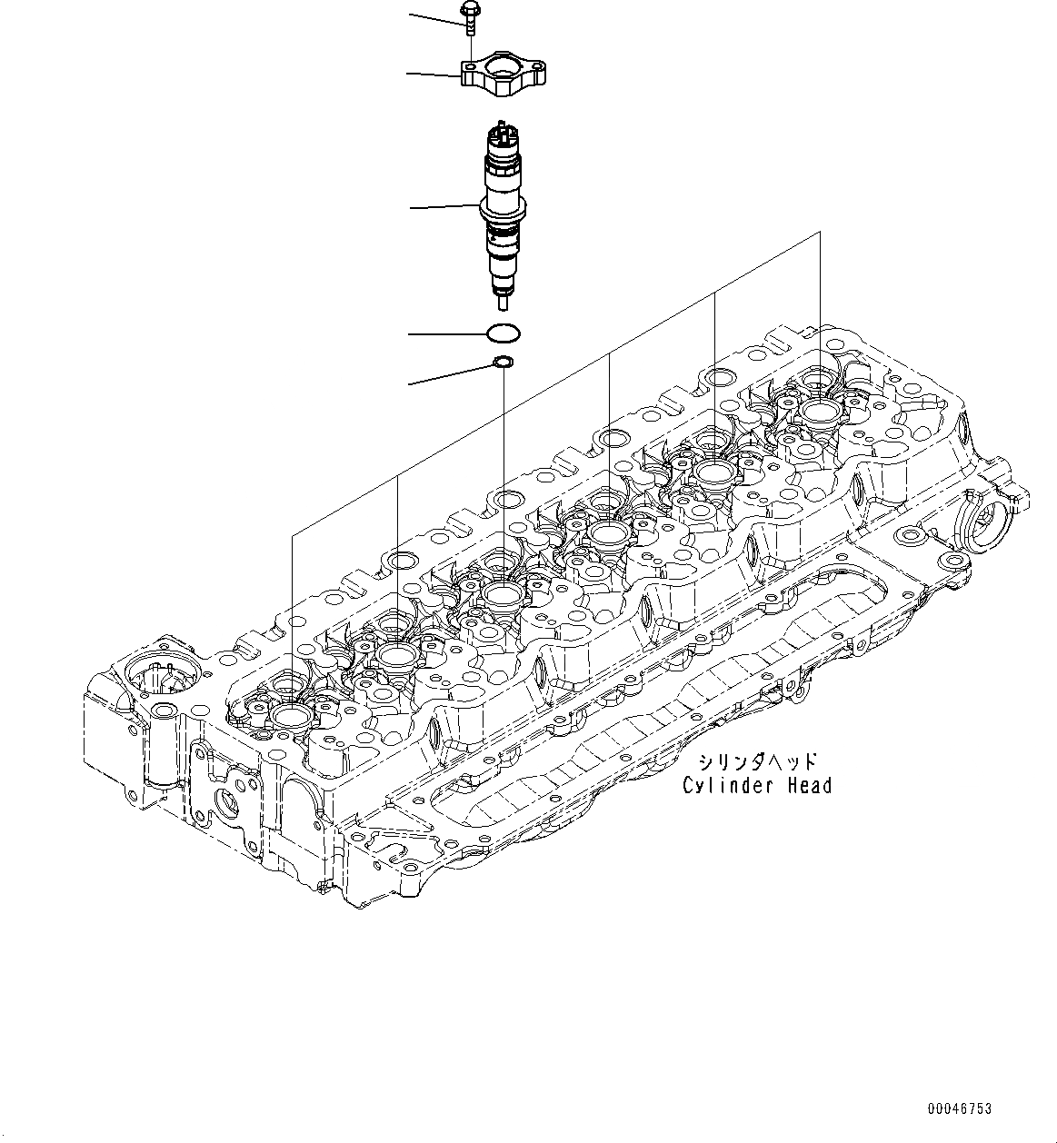 Схема запчастей Komatsu SAA6D107E-1L - ТОПЛИВН. ВПРЫСК (№88-) ТОПЛИВН. ВПРЫСК